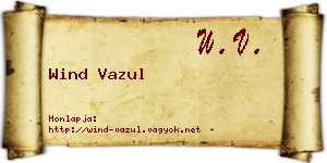 Wind Vazul névjegykártya